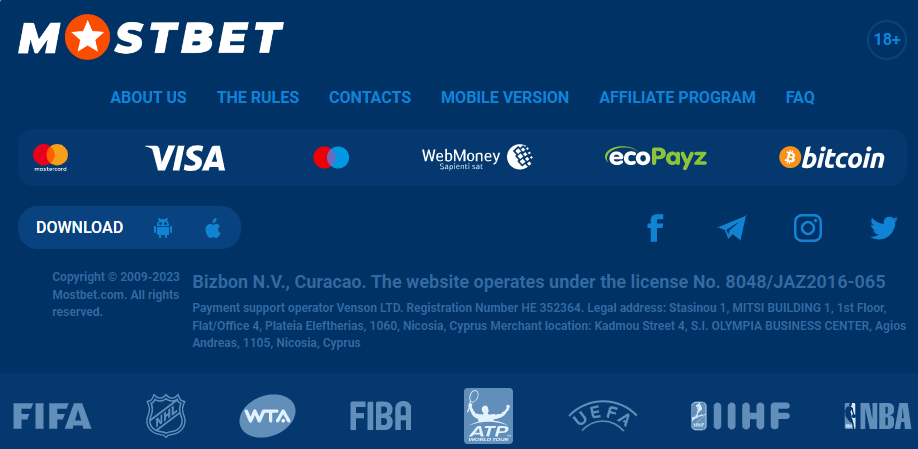 Payments Mostbet India